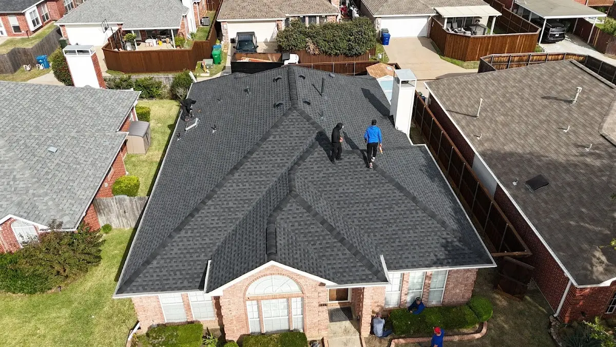 Slate & Tile Roof Repair work in progress on a Carlsbad property
